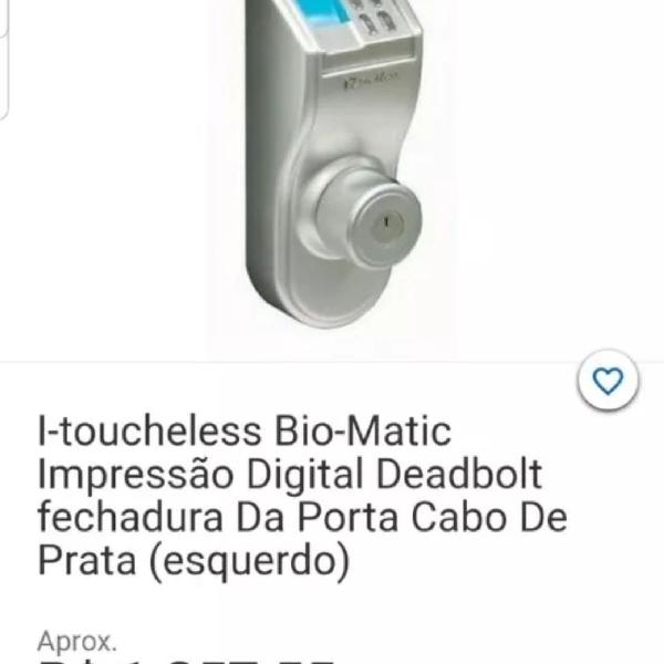 Fechadura i touchless biomatic