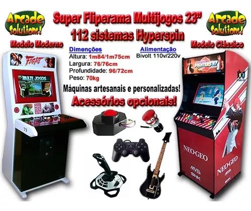 Fliperama Multijogos 28 Super Completo!...110 Sist