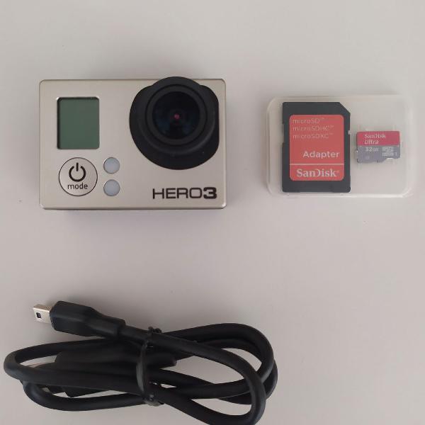 GoPro HERO3 Black edition + acessórios diversos