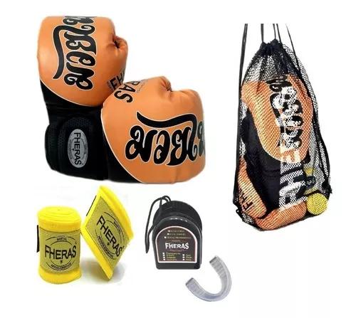 Kit Muay Thai Fheras Luva Bandag