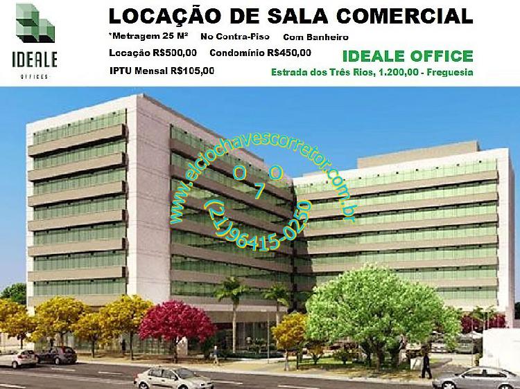 Locação Sala Comercial Edifício Ideale Office - Estr. dos