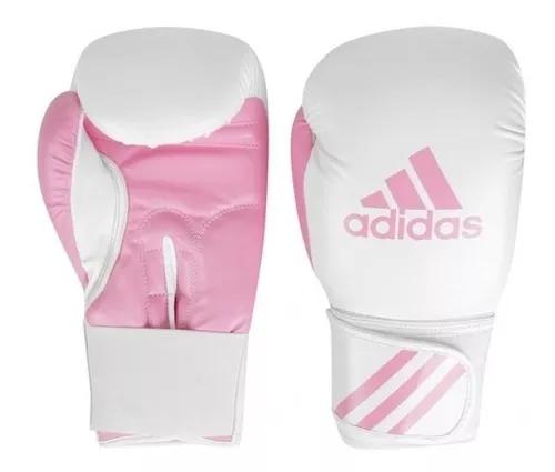 Luva De Boxe Muay Thai adidas Response Branca E Rosa 10 12oz