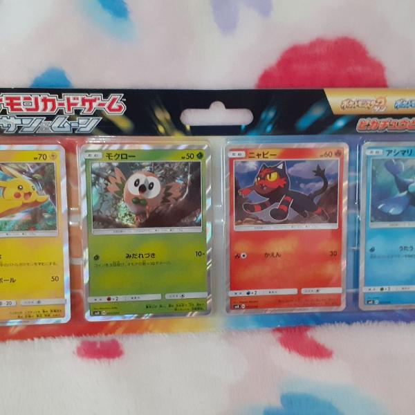 Set de cartas Pokémon sun &amp; moon - japonês