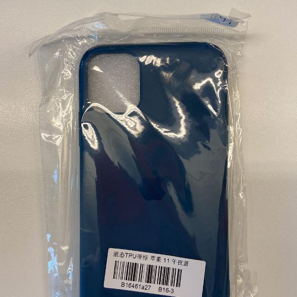 capa (case) para iphone 11 - apple - azul marinho