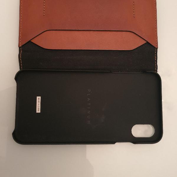 capa de couro iphone xs max