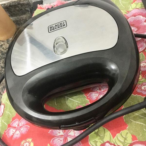 máquina waffle black decker