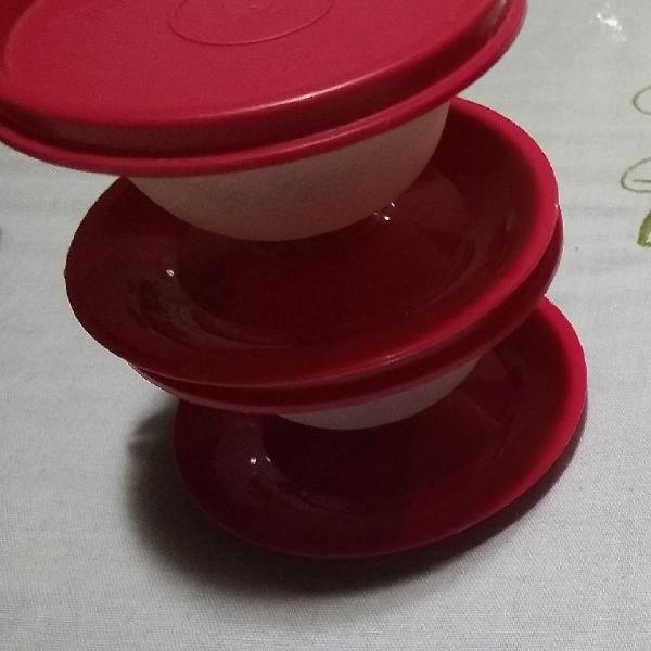 tacinhas de sobremesa TUPPERWARE