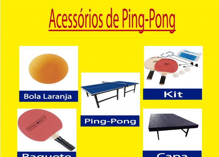 Ping-Pong e Acessórios na Promoção!!!