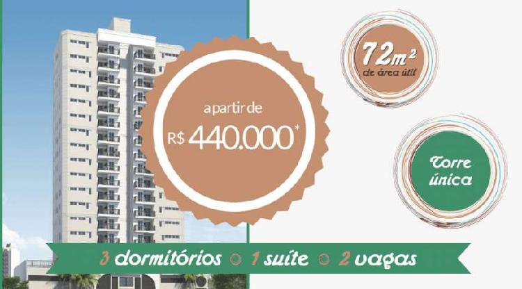 Apartamento para venda possui 72 metros quadrados com 3