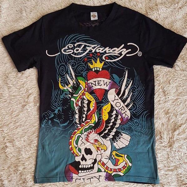 Camiseta Ed Hardy by Christian Audigier Preta Tam M