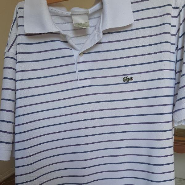 Camiseta branca lacoste