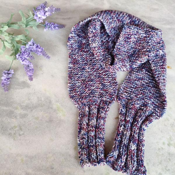 cachecol tricot colorido