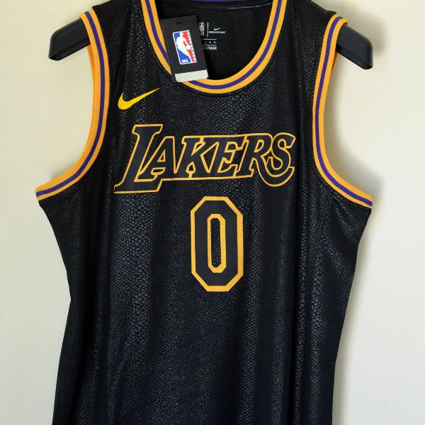 camisa basquete lakers preta kuzma 0