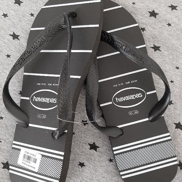 chinelo havaianas masculino tamanho 41/42