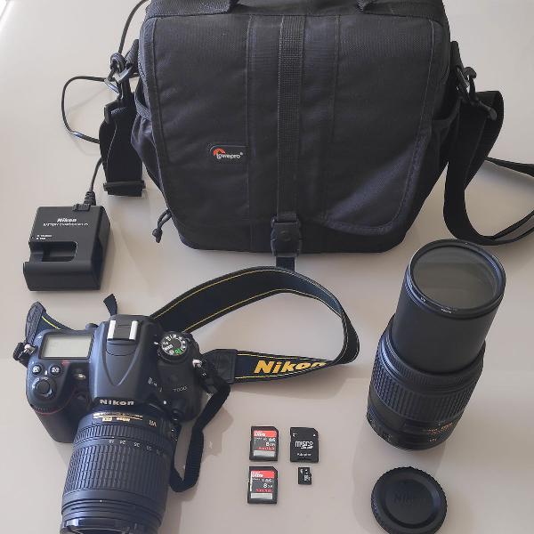 Câmera Digital Nikon SLR D7000 + 2 Lentes + Bolsa + 32GB
