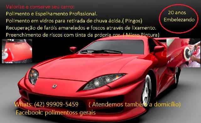 Polimento carro- pulverizados-ponta grossa