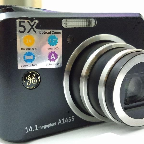 câmera digital ge j1455 - 14.1 megapixels e zoom otico 5x