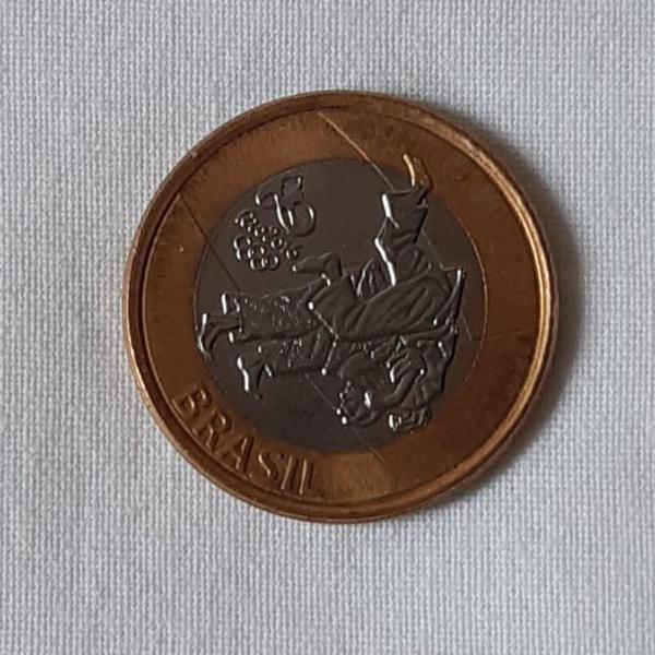 moeda comemorativa do judô das olimpíadas rio 2016-