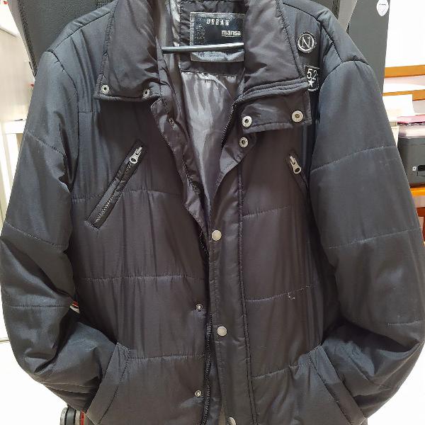 Jaqueta masculina preta, tamanho M