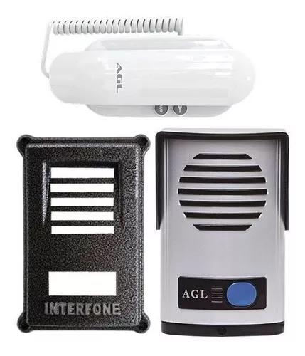 Kit Interfone Agl Residencial Porteiro Eletrônico +