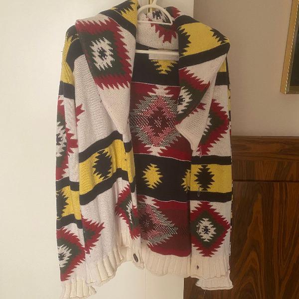 casaco étnico tricot sergio k