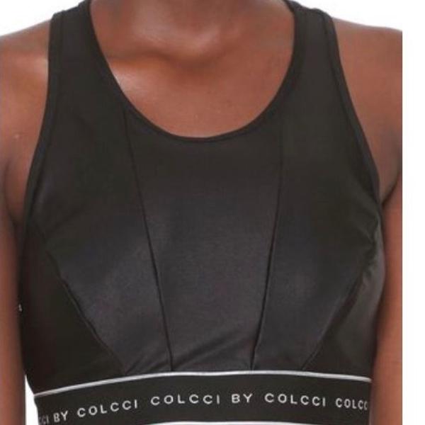 top lettering preto - colcci fitness