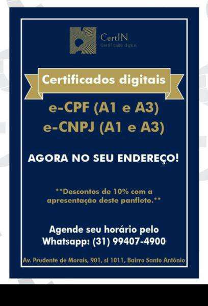 Emissão de Certificado Digital