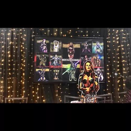 Painel Festa Divas Pop Lana Del Rey - Rihanna Mortal Kombat