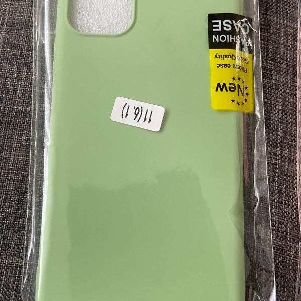 case silicone iphone 11 verde claro