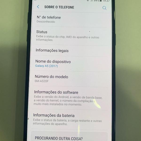 celular samsung galaxy a5 2017 32gb preto