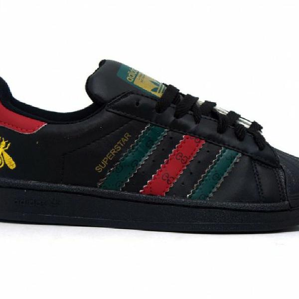 Tênis Adidas Gucci Superstar preto