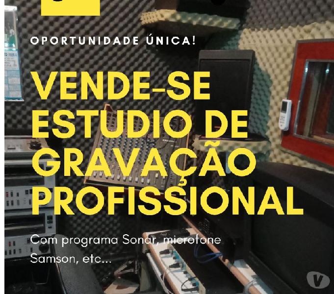 Vende-se Estúdio de gravação Profissional R$ 20.000,00