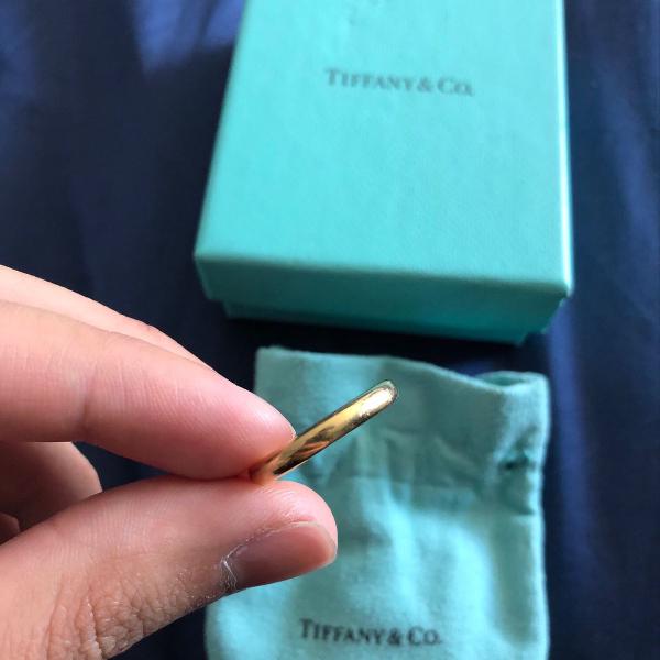 aliança tiffany &amp; co ouro amarelo 18k