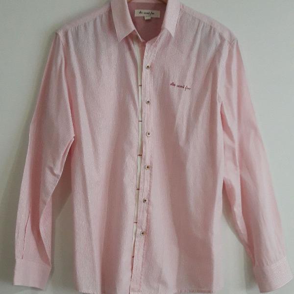 camisa masculina Ellus tom de rosa
