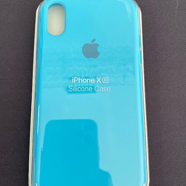 capa apple para iphone xr - azul céu