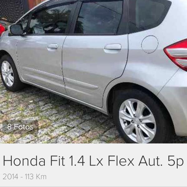 honda fit automático 2014. 42 mil