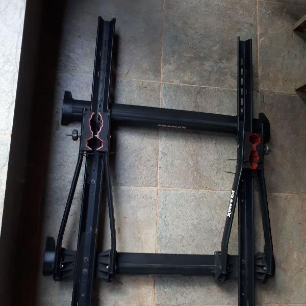 suporte teto 2 bikes eqmax para carro