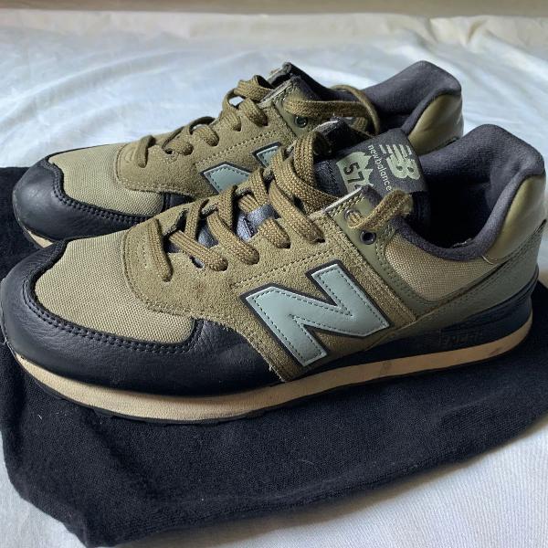 tênis new balance 574 encap verde modelo importado da