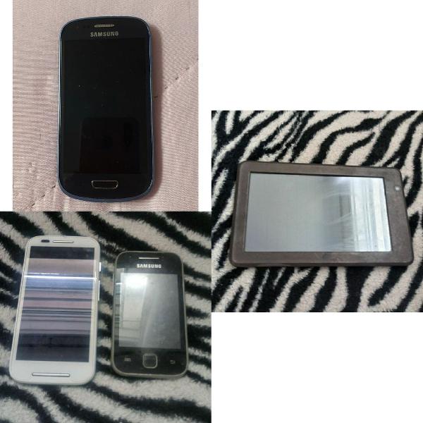 3 celulares e 1 tablet, não funcionam