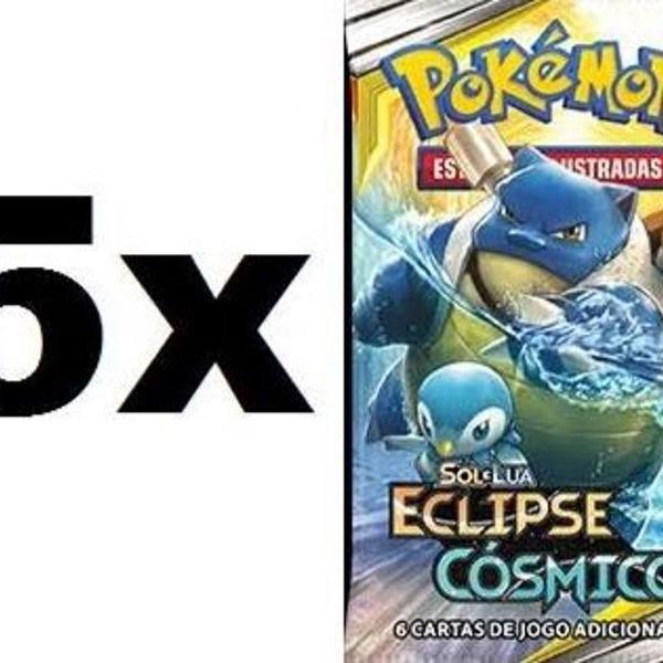 5 boosters pokemon tcg - eclipse cósmico