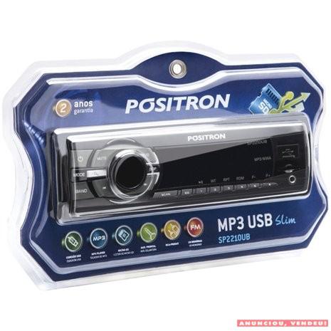 CT1841 SOM DE CARRO AUTOMOTIVO MP3 USB SD POSITRON PRETO E