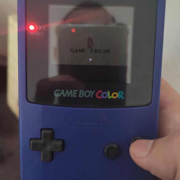 Gameboy color roxo com adaptador