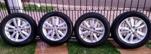 Jg rodas c/ pneus. 215/60R17 Dunlop Originais Mitsubishi