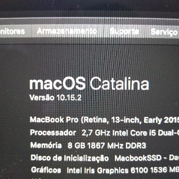 Macbook Pro Retina 13" 2015