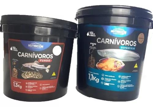 Peixe Carnivoros Superficie 1,1kg + Fundo 1,3kg Bande