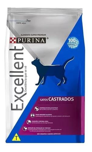 Ração Nestlé Purina Excellent Para Gatos Castrados - 1,5
