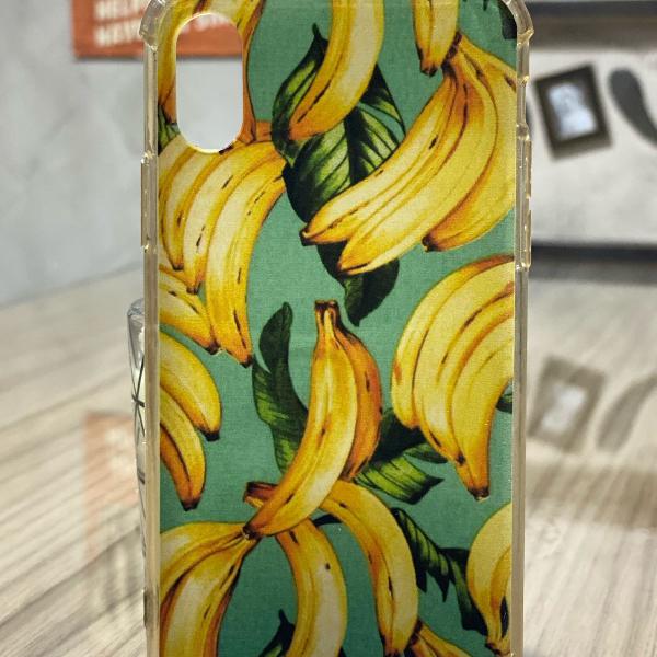 case capa iphone x banana