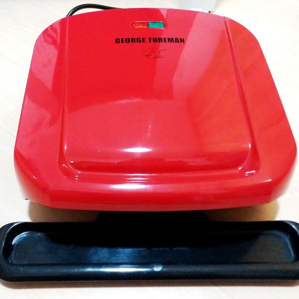 grill george foreman vermelho 110v!! novo! perfeito estado!