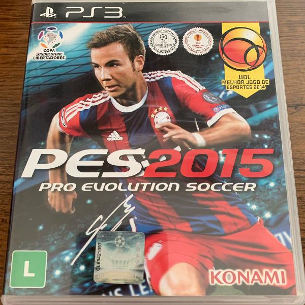 jogo ps3 - pes 2015 - pro evolution soccer