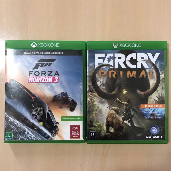 jogos xbox one farcry primal e forza horizon 3